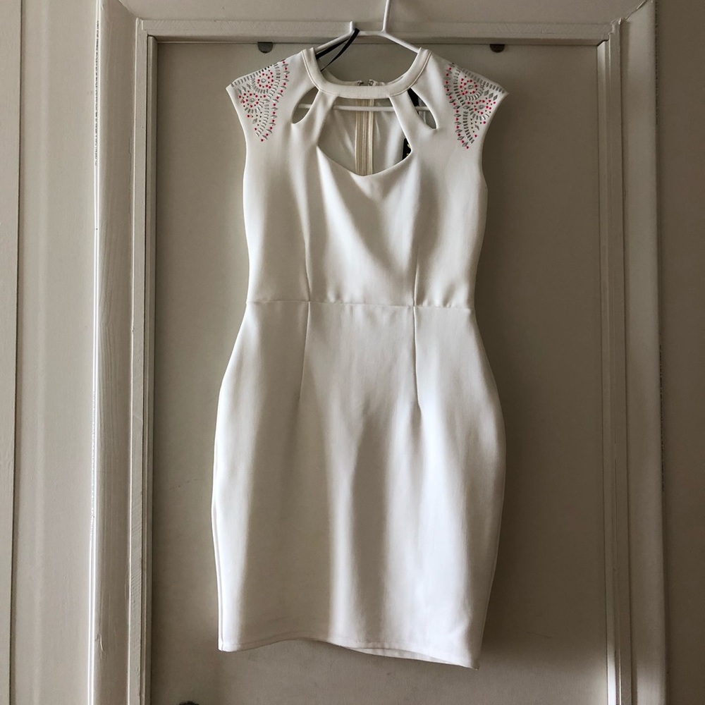 Kardashian Kollection white midi. New with tags